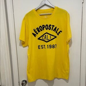 Aeropostale Cali Yellow Short Sleeve Tee